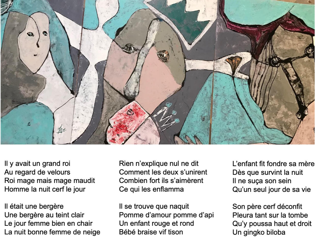 Textes &amp; Toiles, exposition avec Irène Gourjon-Brun, peintre - Paris / Loches, printemps 2022